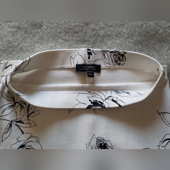 Le Chateau pencil skirt XS floral rose fitted feminine elegant - Picture 7 of 8